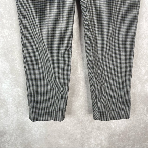 Theory Hartsdale SF Classic Check Grey Brown Multi Wool Pants Trouser Size 2 - Picture 9 of 10